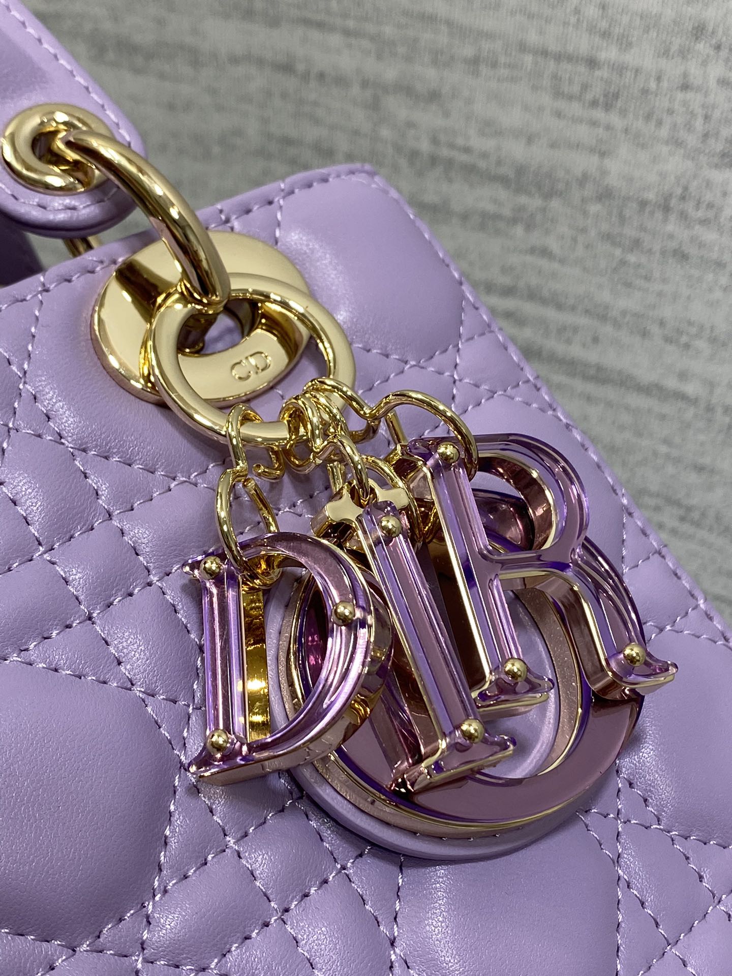 Lady Bag 20cm Violet Lambskin