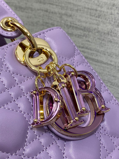 Lady Bag 20cm Violet Lambskin