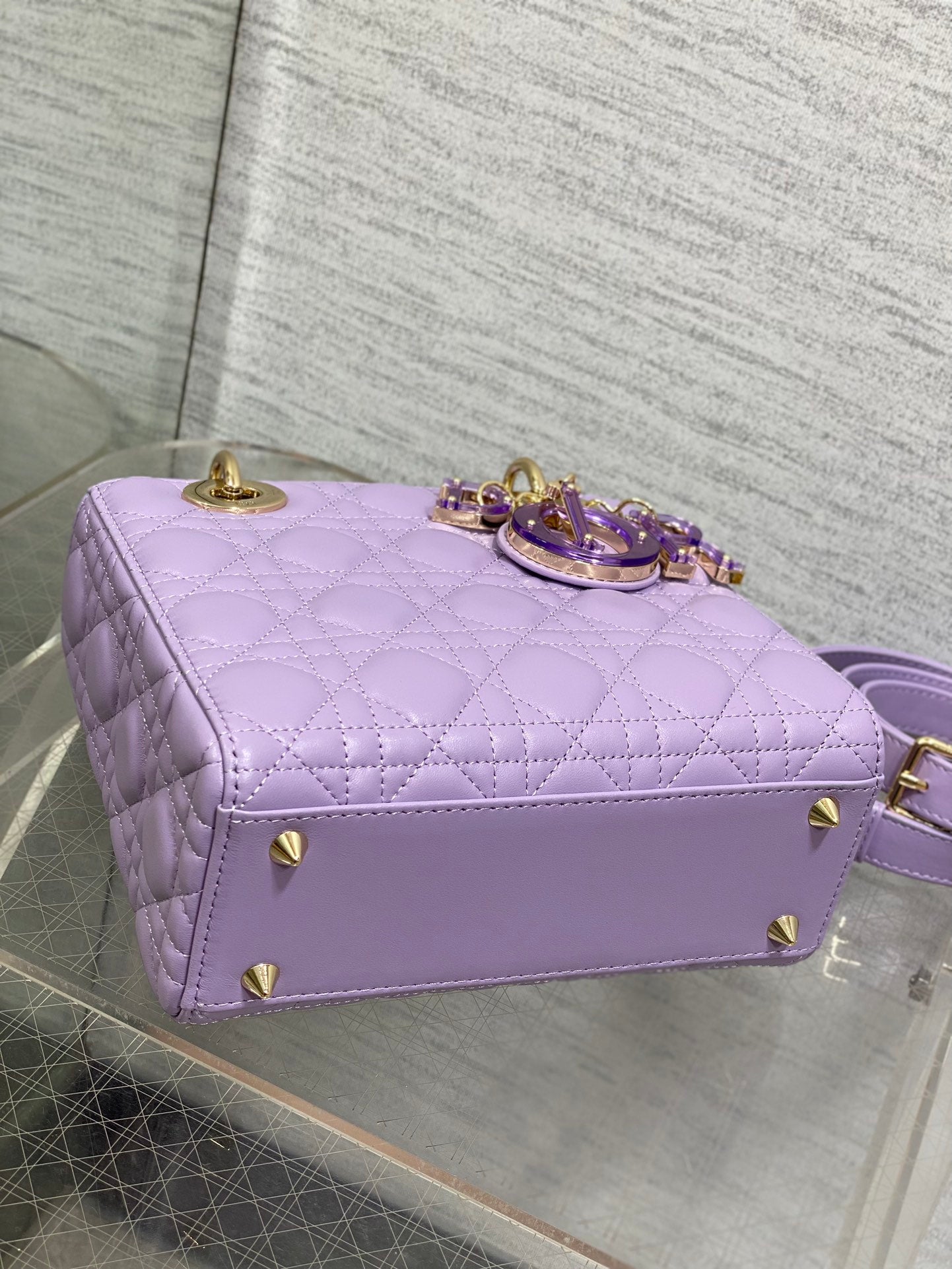 Lady Bag 20cm Violet Lambskin