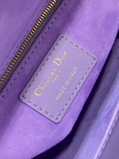 Lady Bag 20cm Violet Lambskin