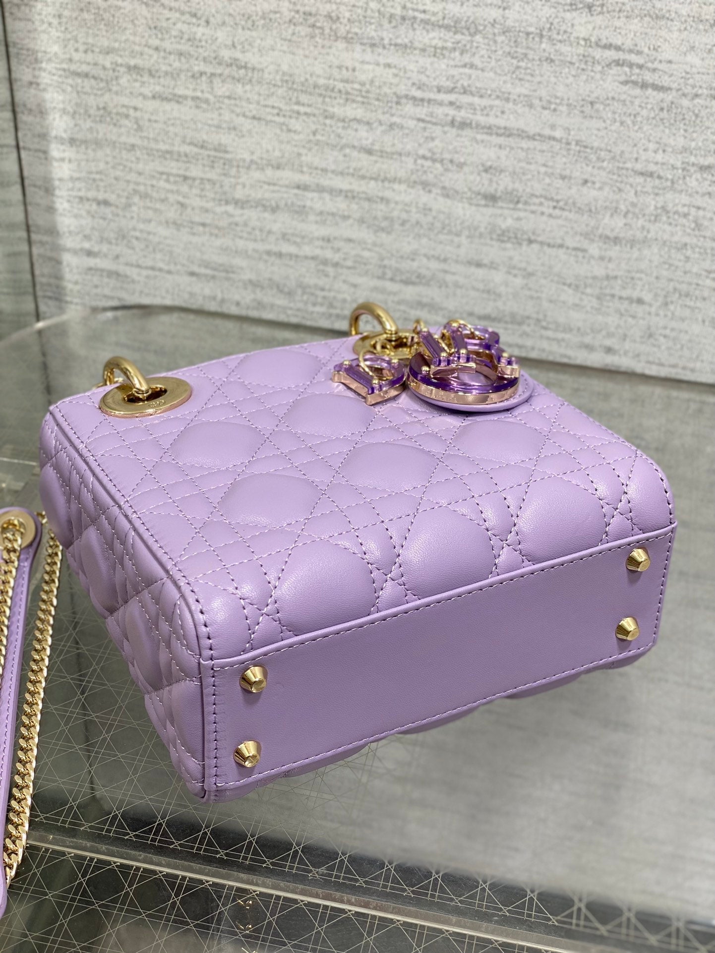 Lady Bag 17cm Violet Lambskin