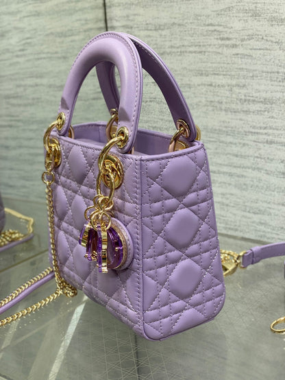 Lady Bag 17cm Violet Lambskin