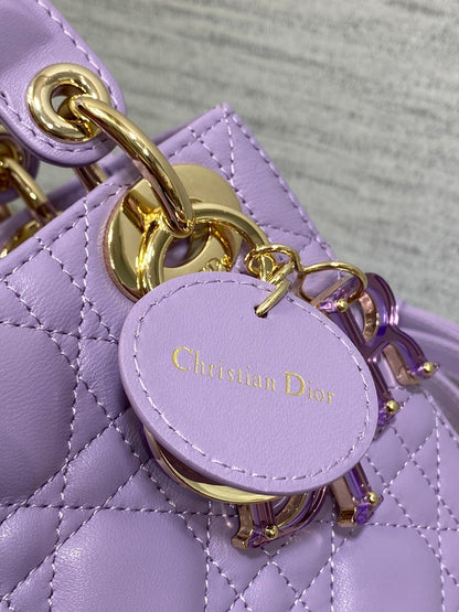 Lady Bag 17cm Violet Lambskin