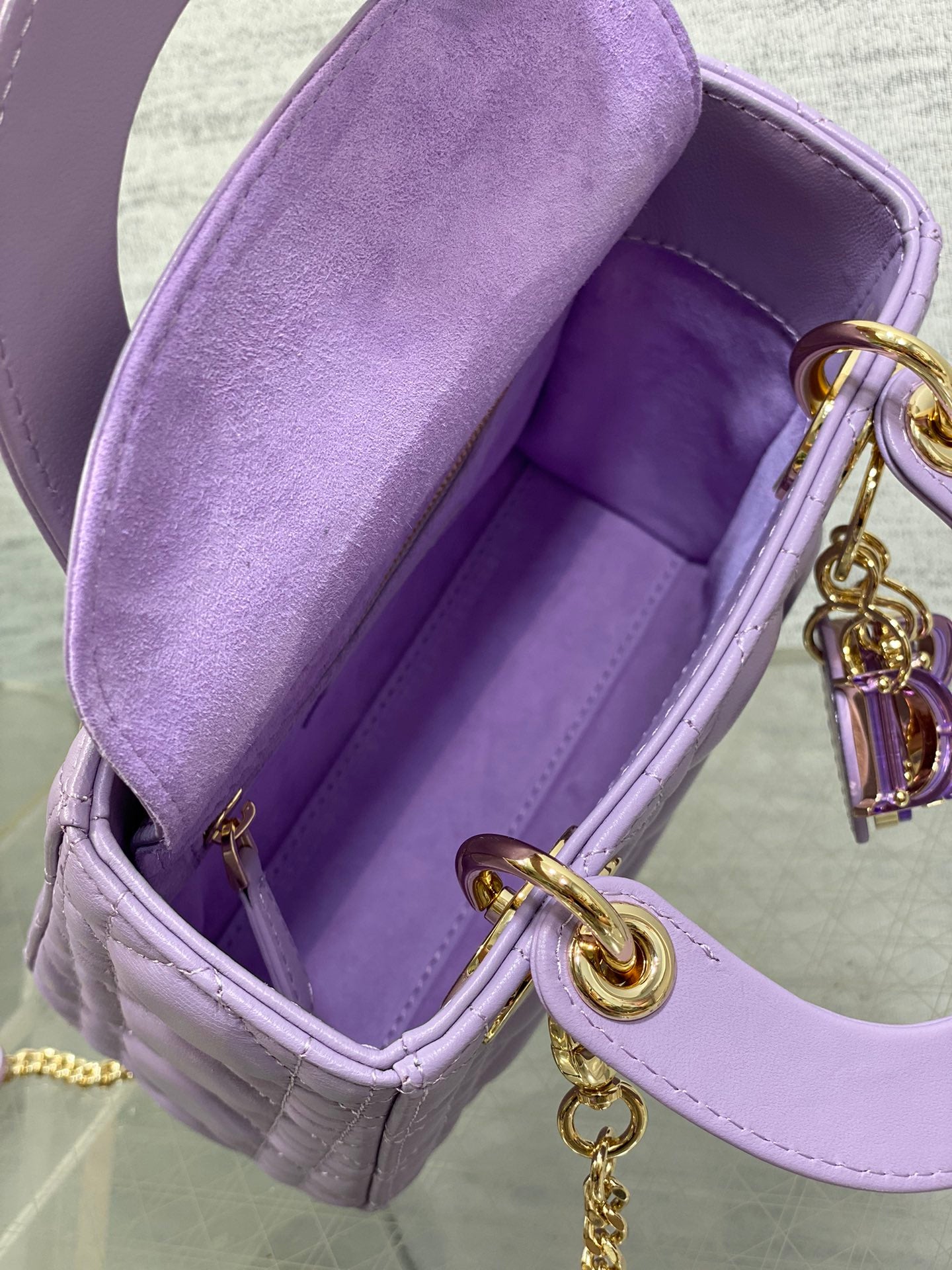 Lady Bag 17cm Violet Lambskin