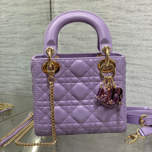 Lady Bag 17cm Violet Lambskin