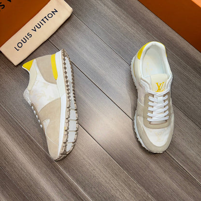 LV RUN AWAY SNEAKERS BEIGE CREAM MIX GREY