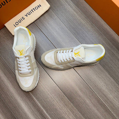LV RUN AWAY SNEAKERS BEIGE CREAM MIX GREY