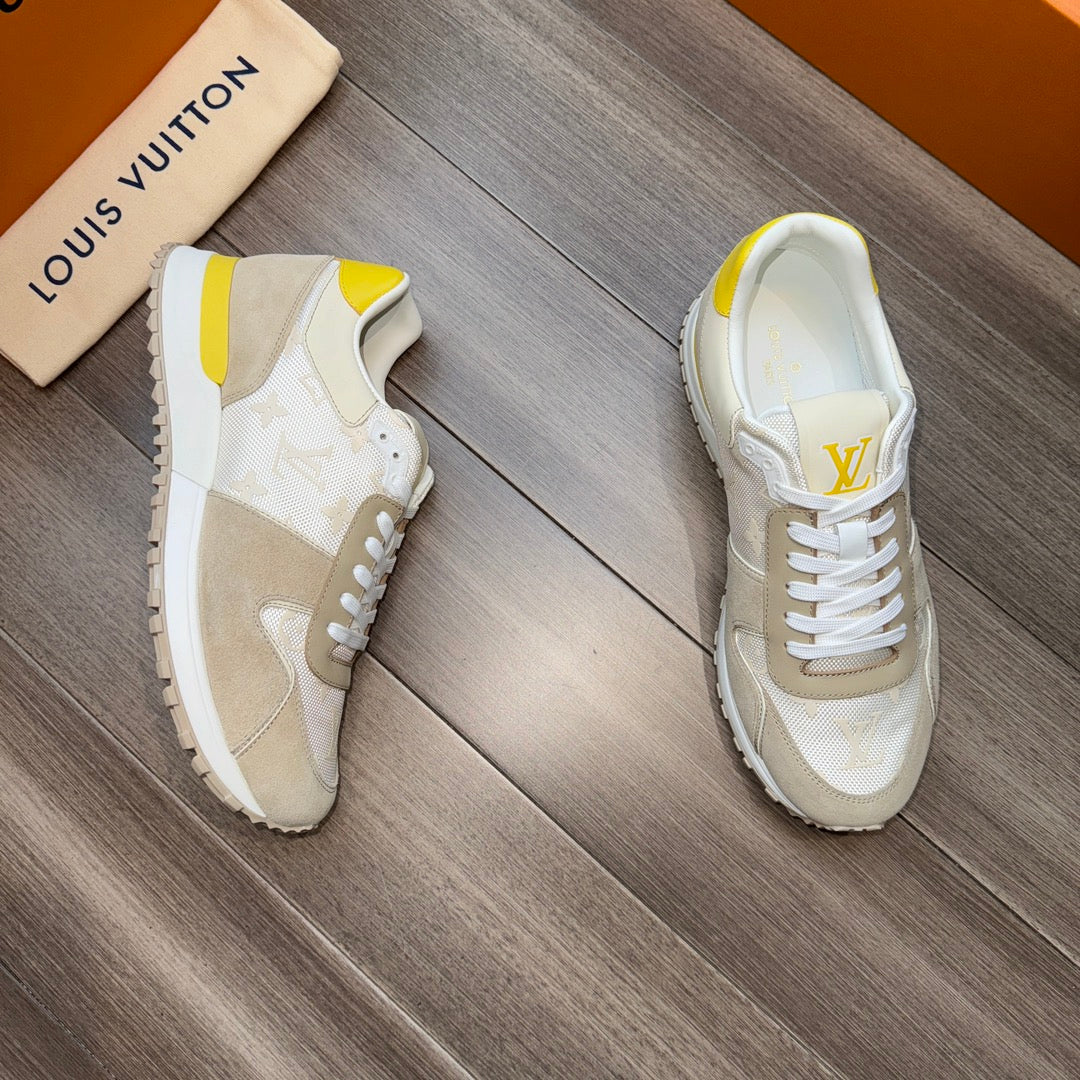 LV RUN AWAY SNEAKERS BEIGE CREAM MIX GREY