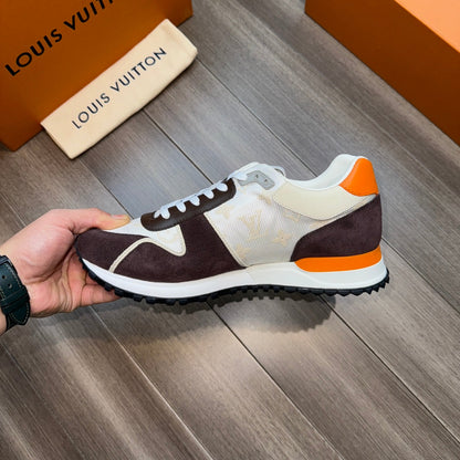 LV RUN AWAY SNEAKERS CHOCOLATE BROWN MIX GREY