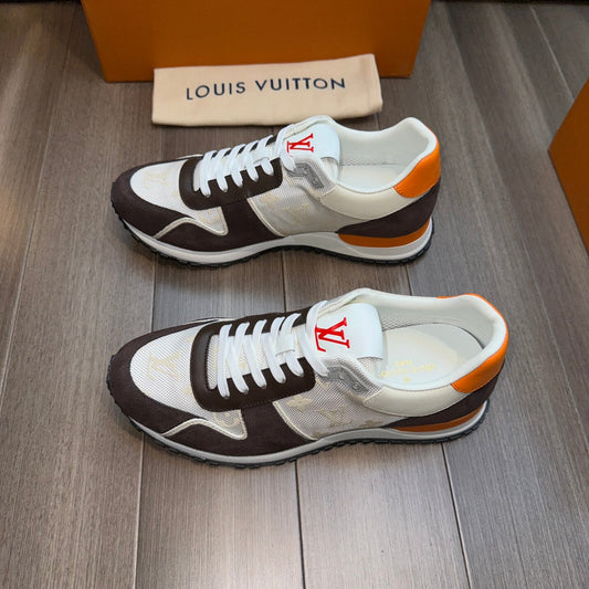 LV RUN AWAY SNEAKERS CHOCOLATE BROWN MIX GREY