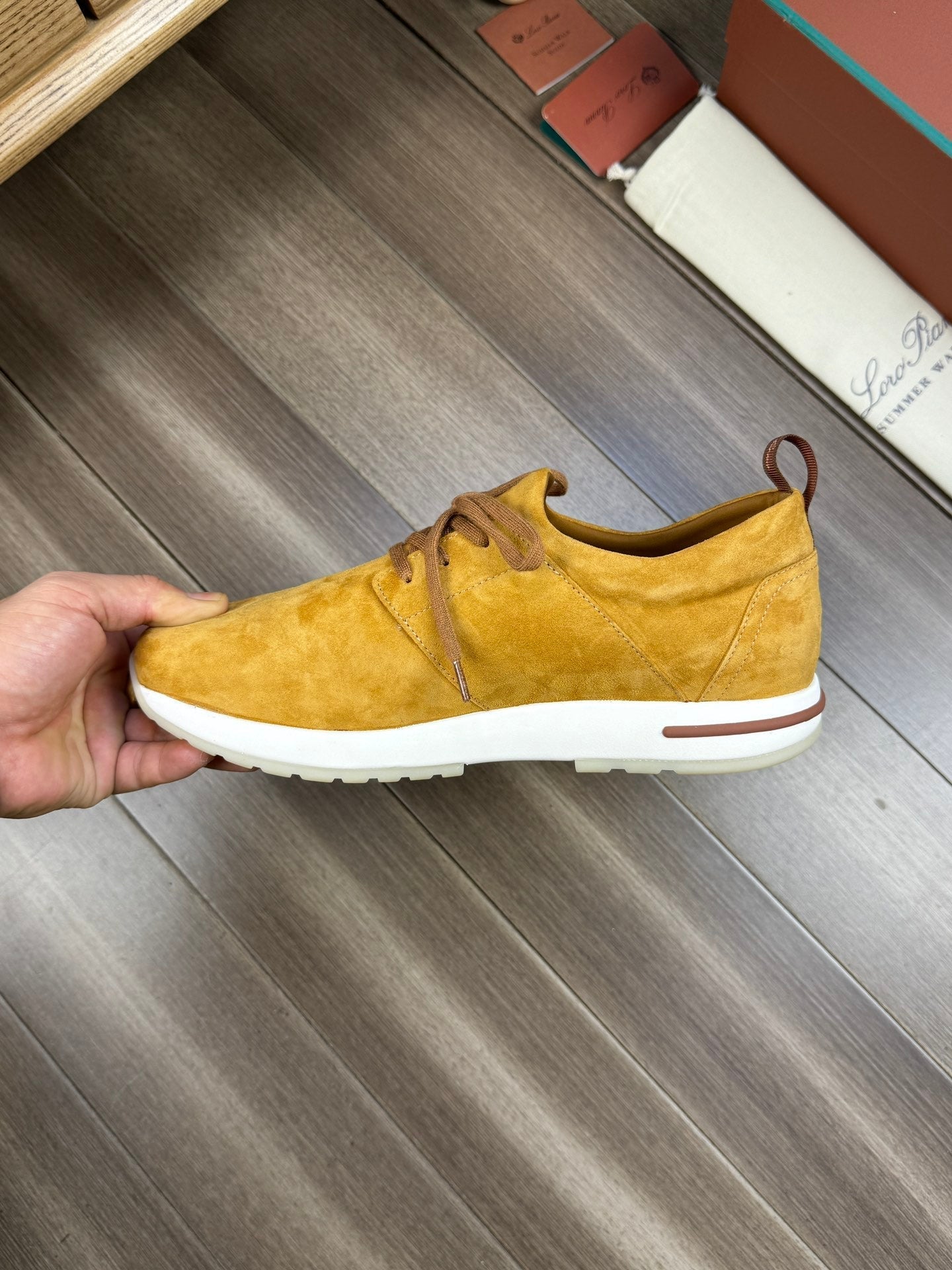 LP BERGEN SNEAKER SAFFRON SUEDE