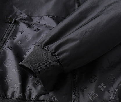 LV BLACK HOODED JACKET 239041