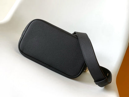LV Lock and Walk Bag Black Gold Cowhide 241220