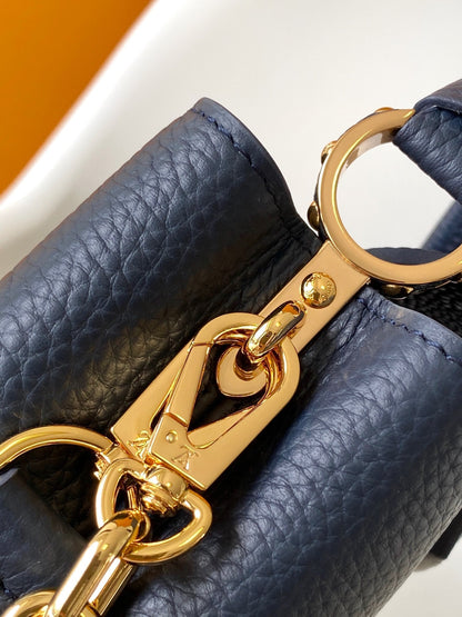 Capucines BB 21cm Bag Royal Blue Cowhide 251675