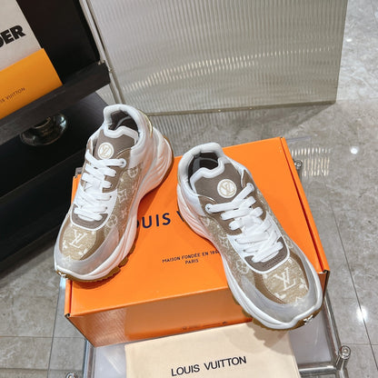 LV Run 55 Sneaker 50mm Brown Monogram Jacquard Fabric