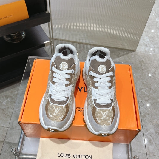 LV Run 55 Sneaker 50mm Brown Monogram Jacquard Fabric