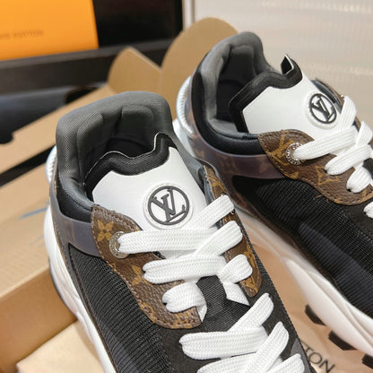LV Run 55 Sneaker 50mm Black Polyester Mesh Fabric