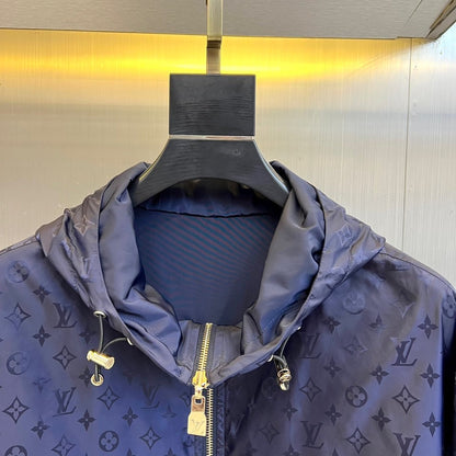 LV NAVY BLUE MONOGRAM WINDBREAKER 238897
