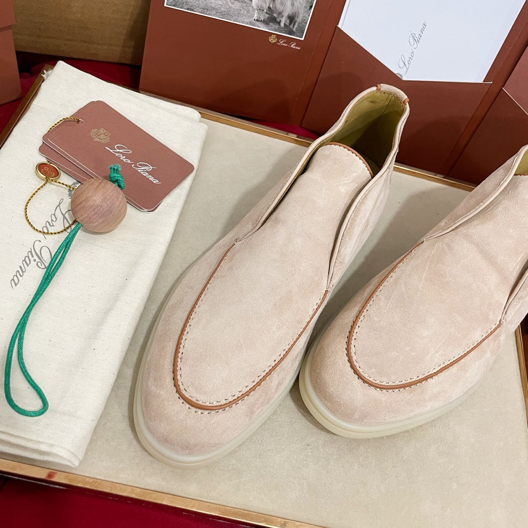 LP Open Walk Ankle Boot In Light Beige Pink Mix Brown Suede 978058