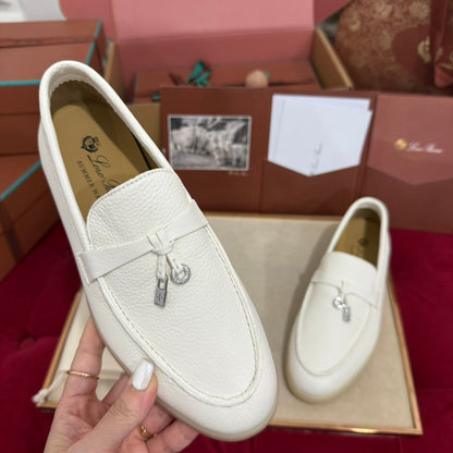 LP 25C Summer Charms Walk Loafer White Calfskin 212599