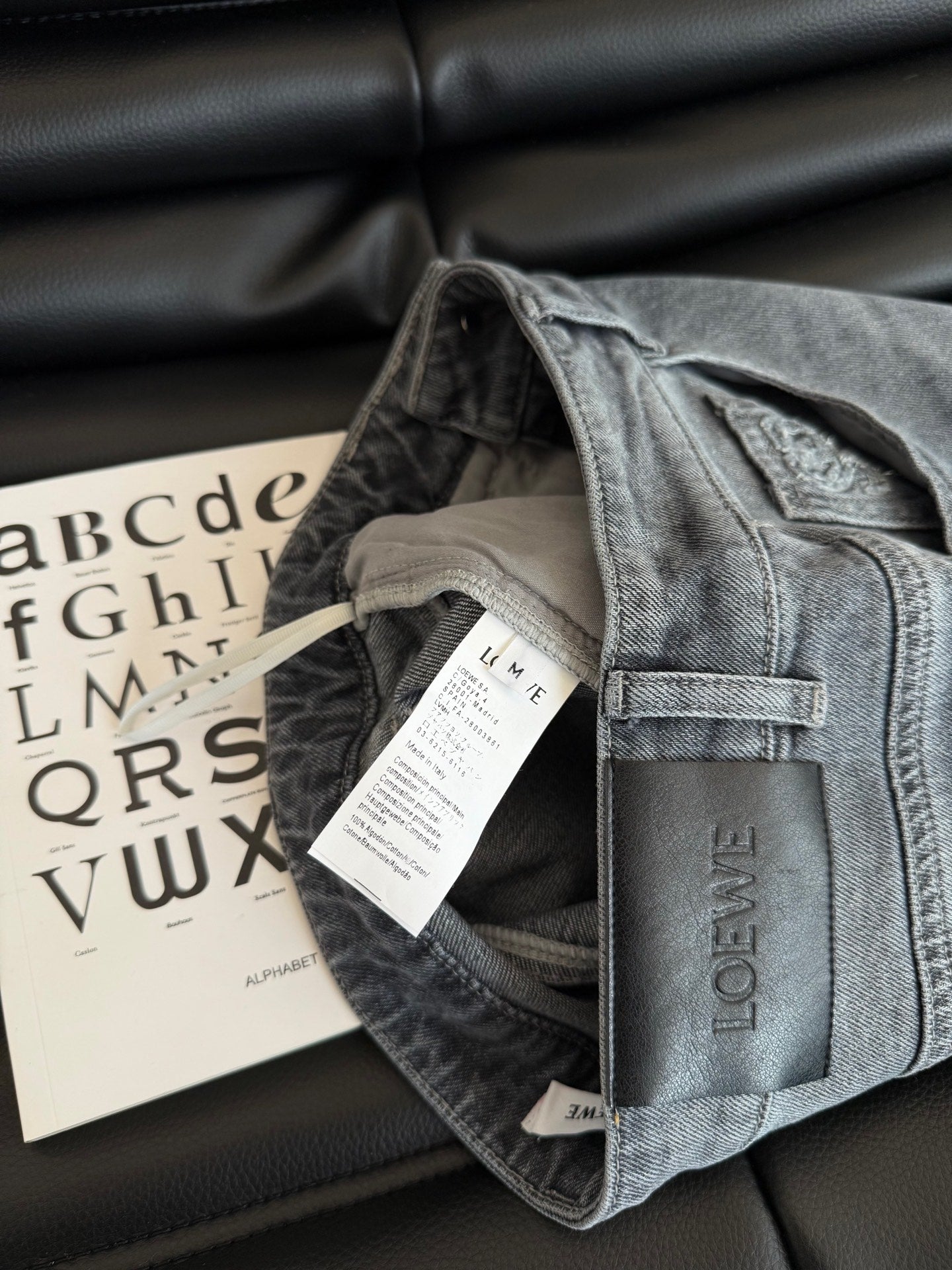 Loewe 25 Embroidered Straight Jeans Denim Cotton