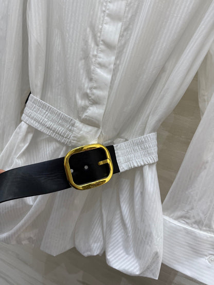 Loewe Shirt Dress White Cotton