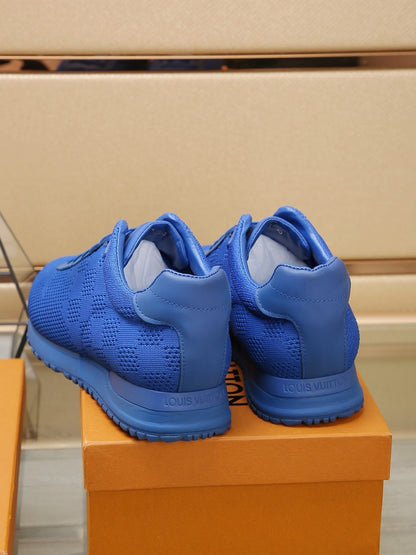 LV CLASSIC SNEAKER COBALT BLUE DAMIER