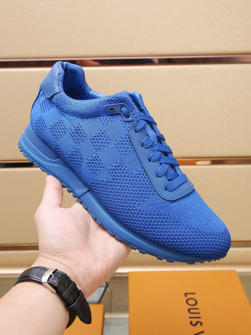 LV CLASSIC SNEAKER COBALT BLUE DAMIER