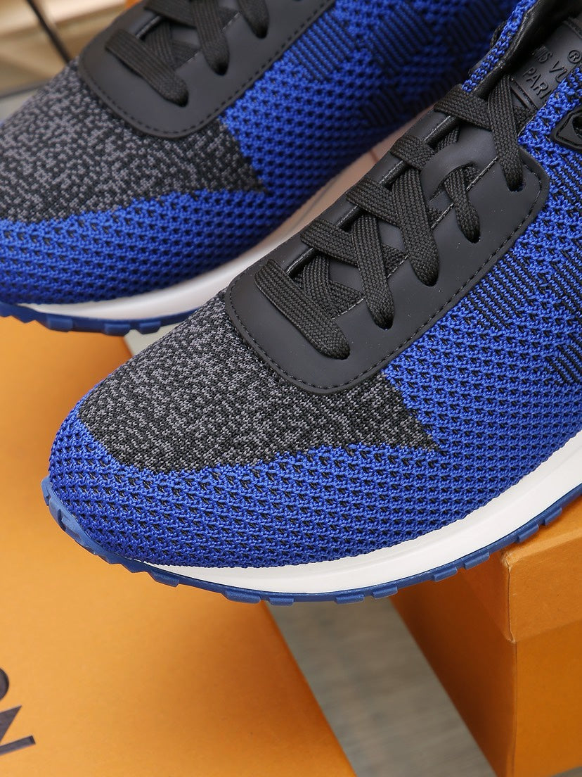 LV CLASSIC SNEAKER IN COBALT BLUE MIX BLACK DAMIER