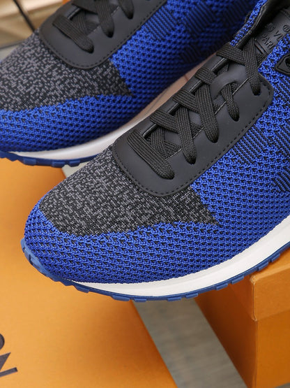 LV CLASSIC SNEAKER IN COBALT BLUE MIX BLACK DAMIER
