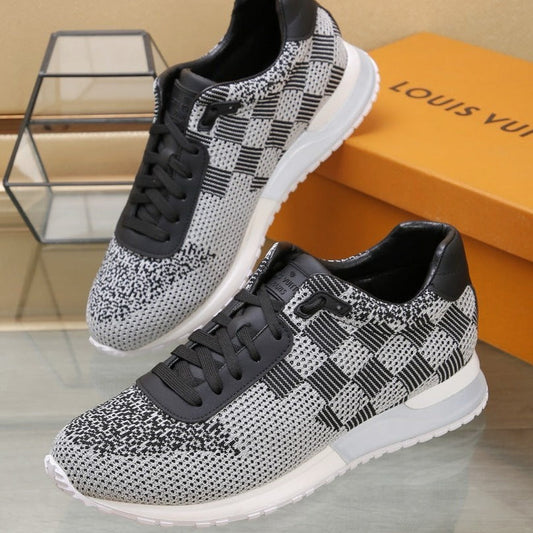 LV CLASSIC SNEAKER IN GREY MIX BLACK LUMINOUS KNIT