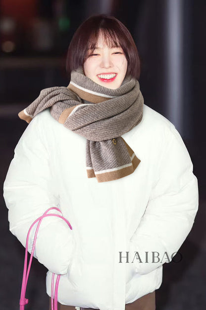 LP Scarf 170 CM In Grey Mix Brown Consinee Cashmere 205600