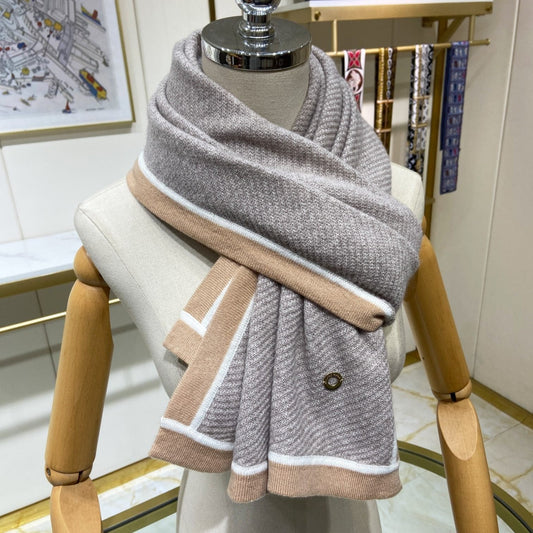 LP Scarf 170 CM In Grey Mix Brown Consinee Cashmere 205600