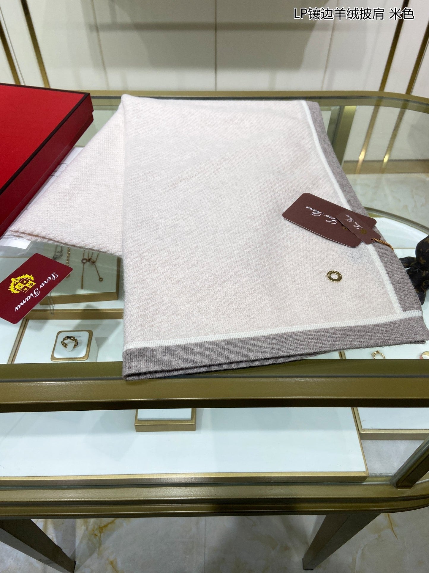 LP Scarf 170 CM In Light Grey Mix Grey Consinee Cashmere 205601