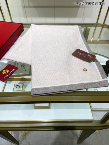 LP Scarf 170 CM In Light Grey Mix Grey Consinee Cashmere 205601