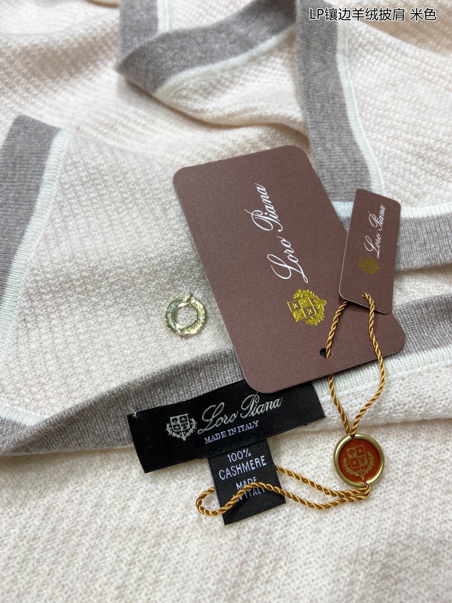 LP Scarf 170 CM In Light Grey Mix Grey Consinee Cashmere 205601