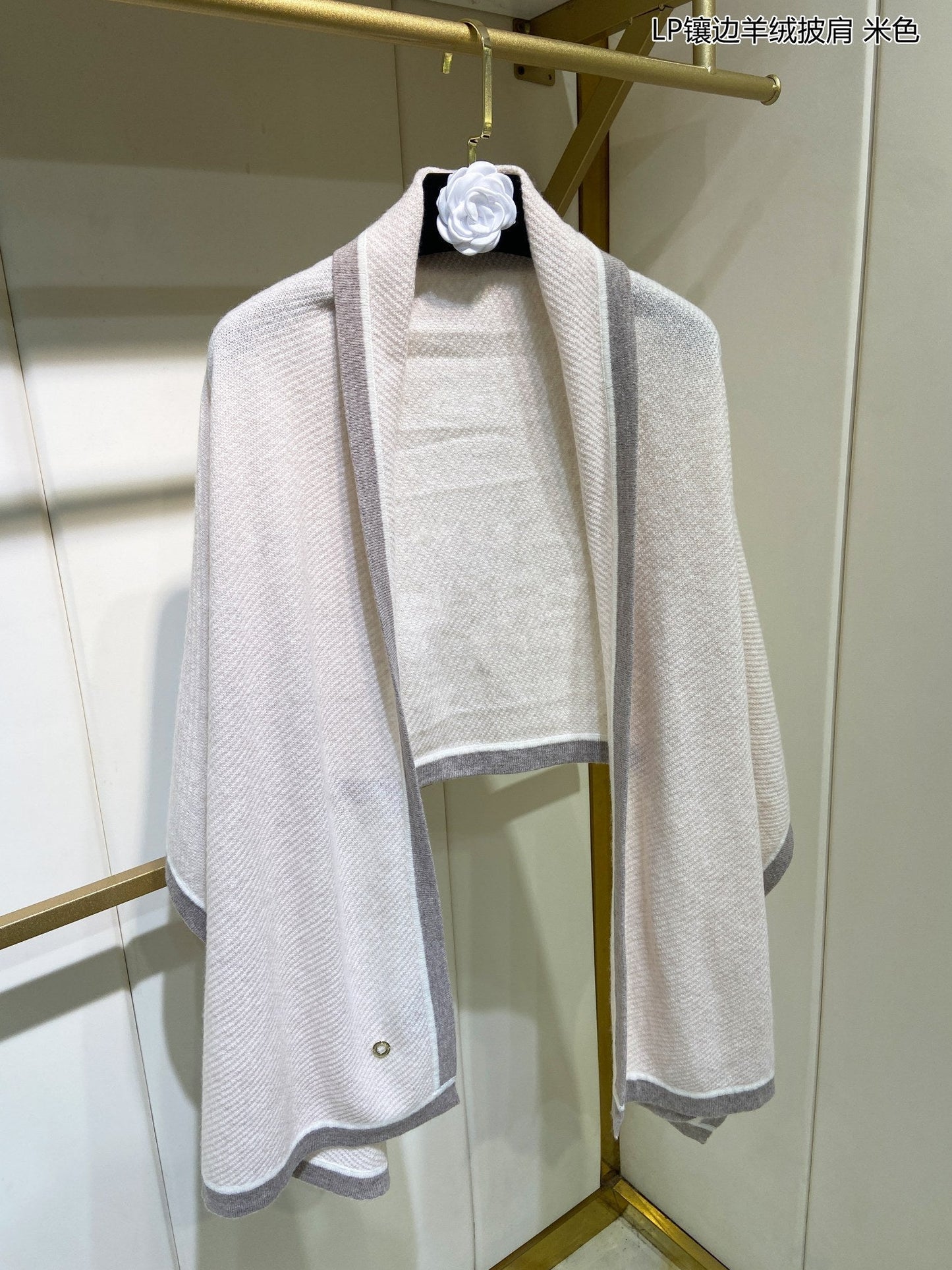 LP Scarf 170 CM In Light Grey Mix Grey Consinee Cashmere 205601