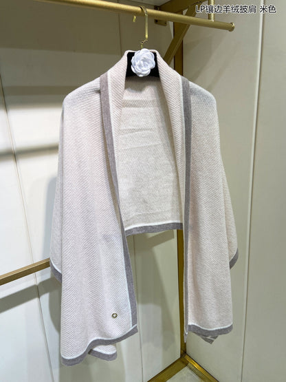 LP Scarf 170 CM In Light Grey Mix Grey Consinee Cashmere 205601