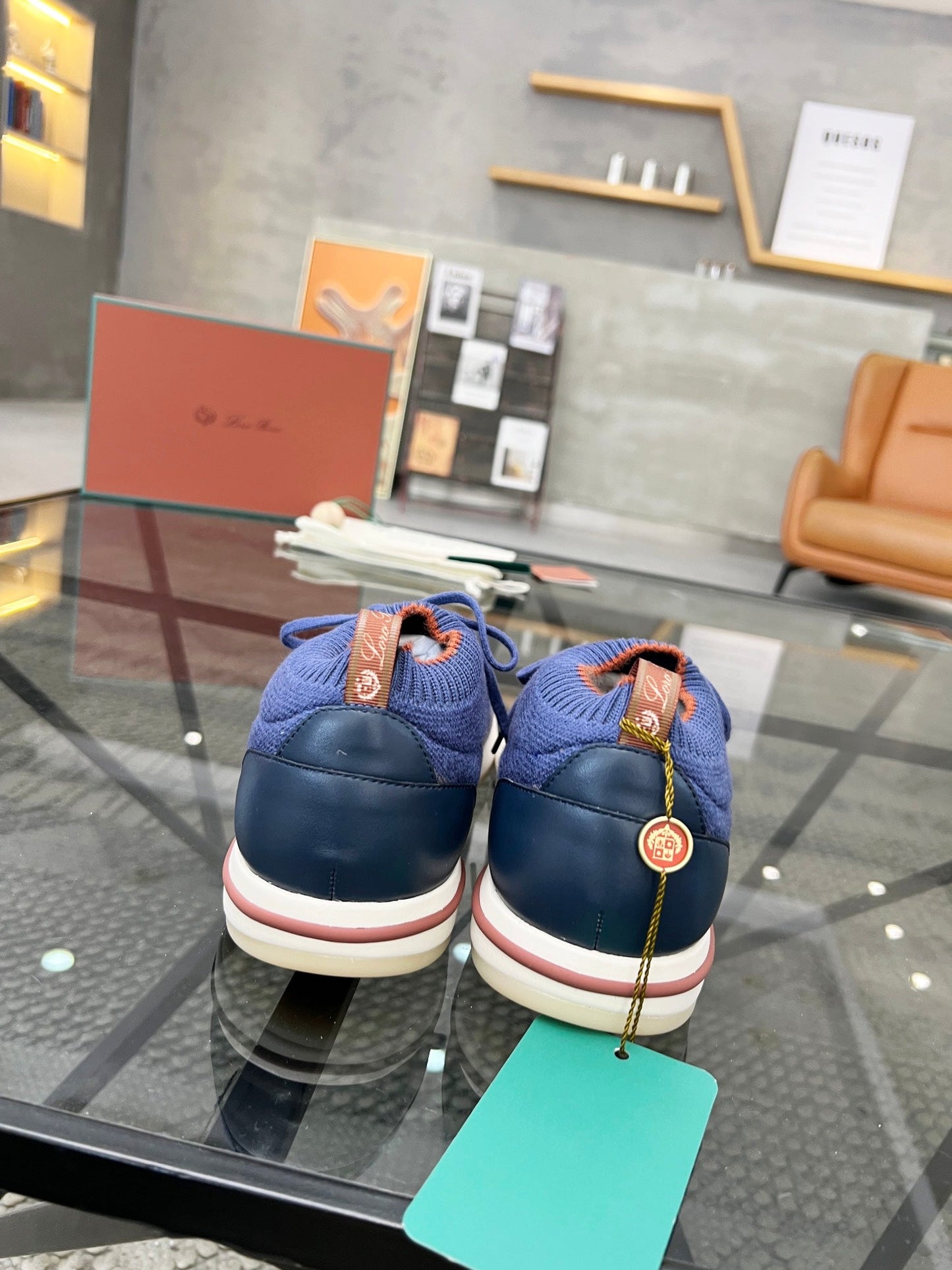 LP 360 LP FLEXY WALK SNEAKER BLUE AND GRAY WOOL