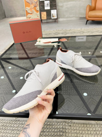 LP 360 LP FLEXY WALK SNEAKER WHITE AND GRAY WOOL