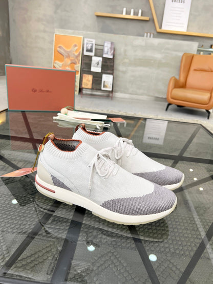 LP 360 LP FLEXY WALK SNEAKER WHITE AND GRAY WOOL