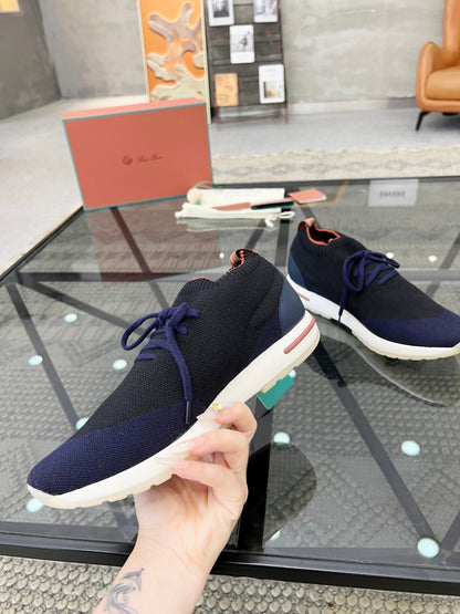 LP 360 LP FLEXY WALK SNEAKER NAVY AND BLACK WOOL