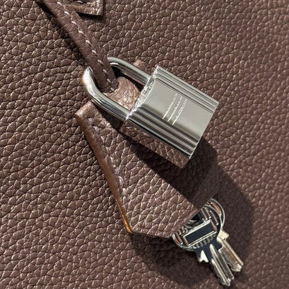 HM BIRKIN 25CM CAFE TOGO LEATHER SILVER HARDWARE 237502