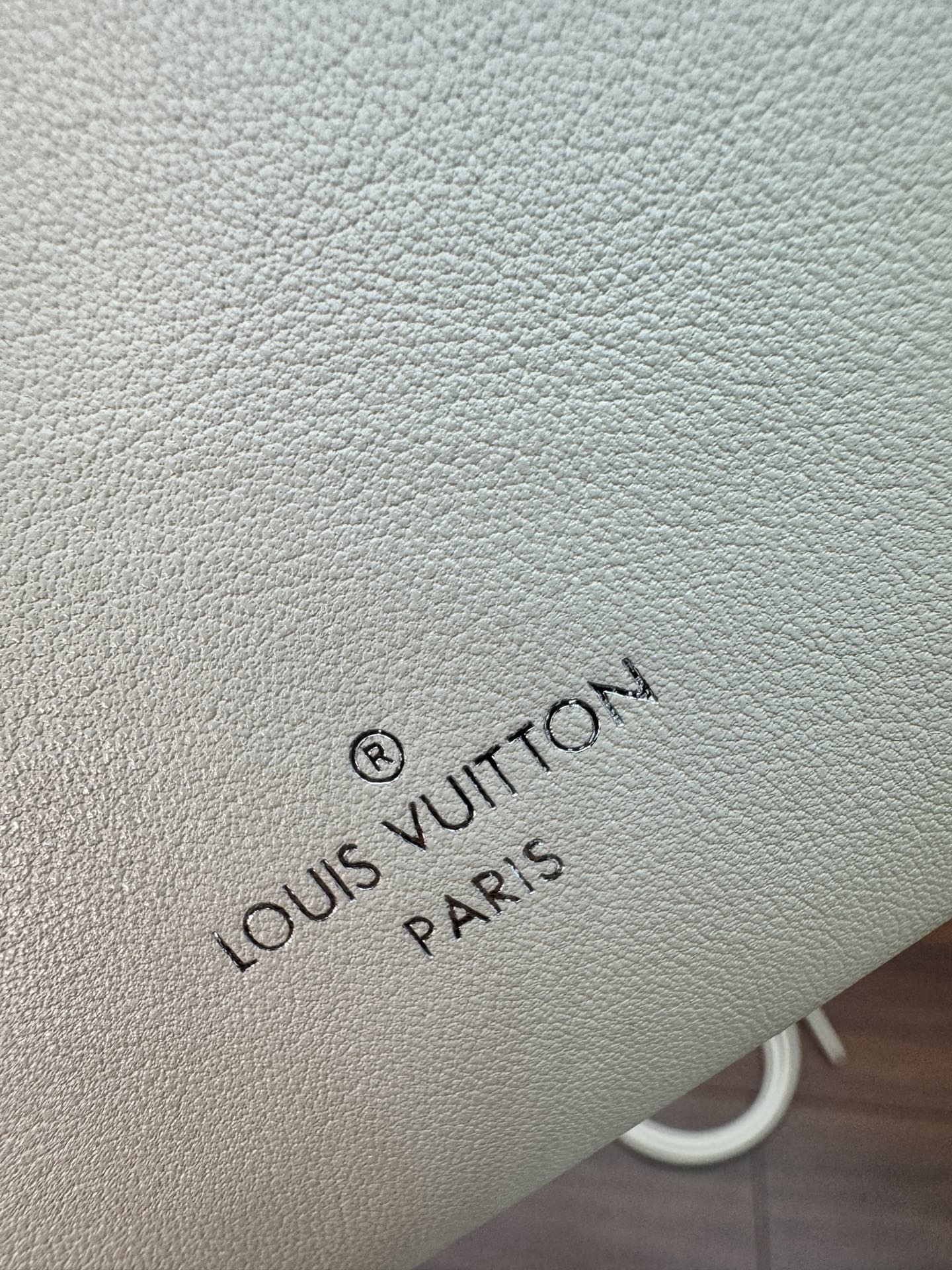 LV Petite Malle 23cm White Italian Leather 330411