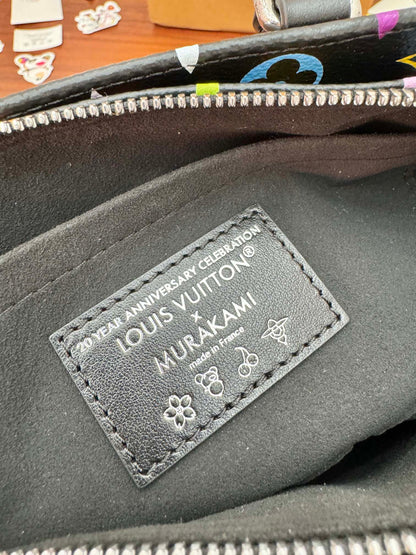 LV OnTheGo East West 25cm Black Multicolore Monogram Canvas 331365
