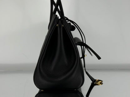 BEL AIR CARRY ALL BAG 29 IN BLACK NAPPA LAMBSKIN GOLD HARDWARE