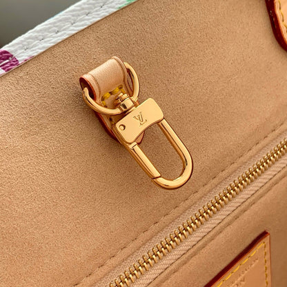 LV OnTheGo Monogram Bag Multicolor Canvas Cowhide 240930