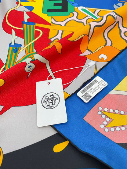 Ca Decoiffe ! Scarf 90 CM In Colorful Silk  206461