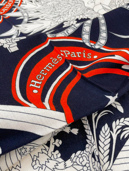 Le Sacre Des Saisons Scarf 140 CM In Colorful Cashmere And Silk 300430