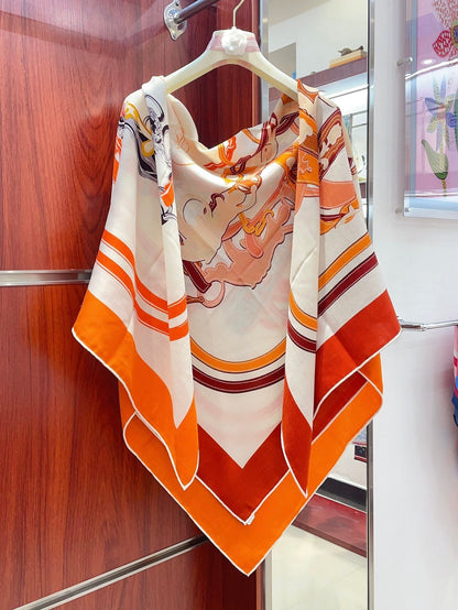 Brides De Gala Forever Scarf 140 CM In Colorful Cashmere And Silk 337141